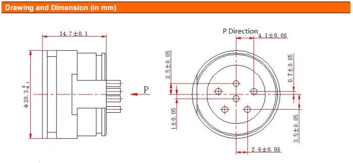 Wtsensor Waterproof High Sealing Performance Seal Connector for Medical Device