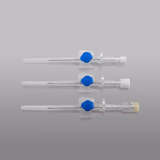 주입 포트 18g/20g/22g/24G를 가진 의학 소모품 IV 정맥 카테터 정맥 카테터